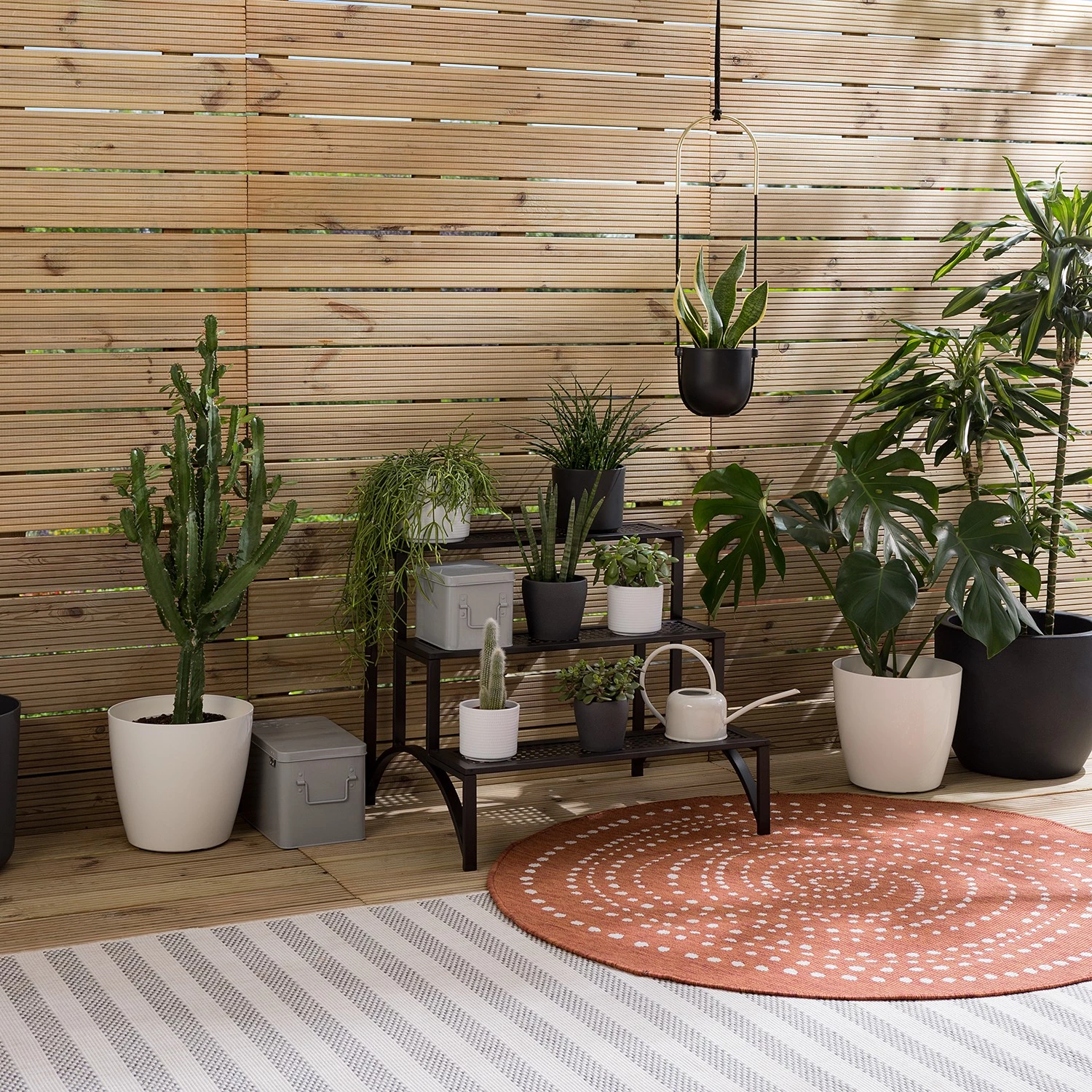 Umbra Suspension plante Bolo - Fer / Coton / Céramique - Noir 7 Umbra Suspension plante Bolo - Fer / Coton / Céramique - Noir – Image 7