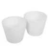 Flechtwaren Müller Cache-pots Loop (lot de 2) - Matière plastique - Blanc - Diamètre : 30 cm