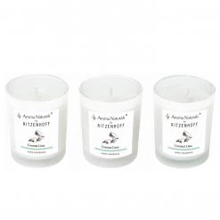 Ritzenhoff Bougie parfumée Coconut Lime (lot de 3) - Blanc