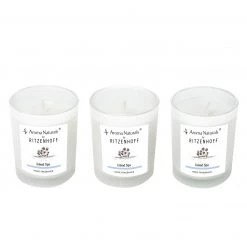 Ritzenhoff Bougie parfumée Island Spa (lot de 3) - Blanc