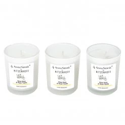 Ritzenhoff Bougie parfumée White Musk (lot de 3) - Blanc