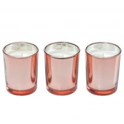 Ritzenhoff Bougie parfumée Pomegranate (lot de 3) - Cuivre