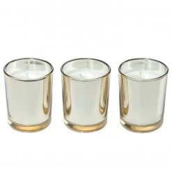 Ritzenhoff Bougie parfumée Exotic Spice (lot de 3) - Jaune