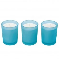 Ritzenhoff Bougie parfumée Spa Harmony (lot de 3) - Turquoise