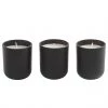 Ritzenhoff Bougie parfumée Rosewood (lot de 3) - Noir