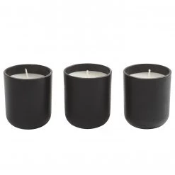 Ritzenhoff Bougie parfumée Rosewood (lot de 3) - Noir