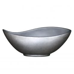 Flechtwaren Müller Coupe décorative Magna Eye - Polystone - Argenté - Hauteur : 16 cm