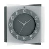 AMS Horloge murale Shipka - Quartz - Gris foncé