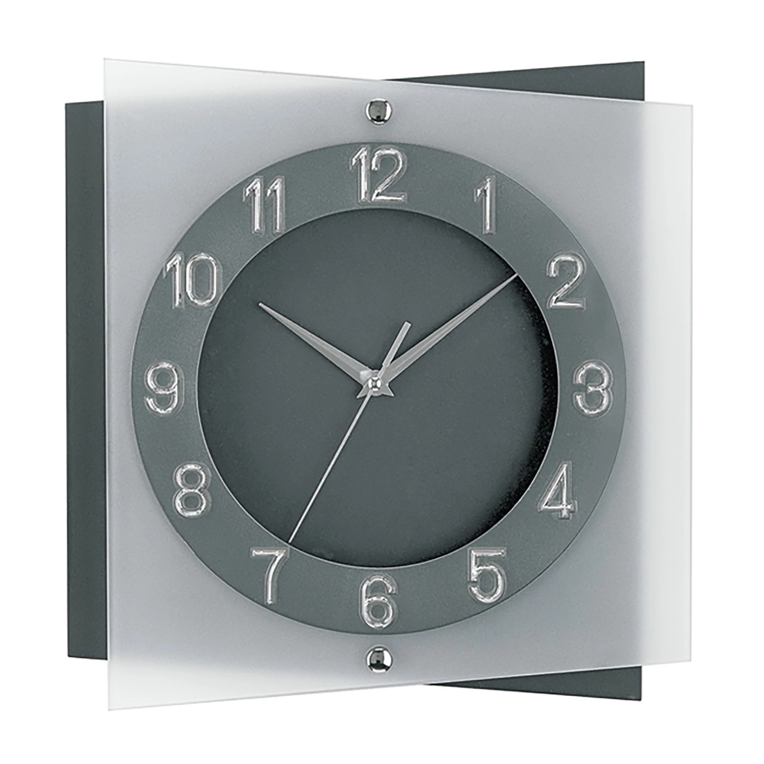 AMS Horloge murale Shipka - Quartz - Gris foncé 1 AMS Horloge murale Shipka - Quartz - Gris foncé