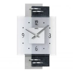 AMS Horloge murale Kezia - Quartz - Noir