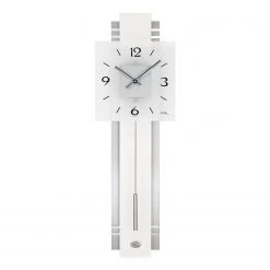 AMS Pendule Ovalle - Quartz - Argenté / Gris