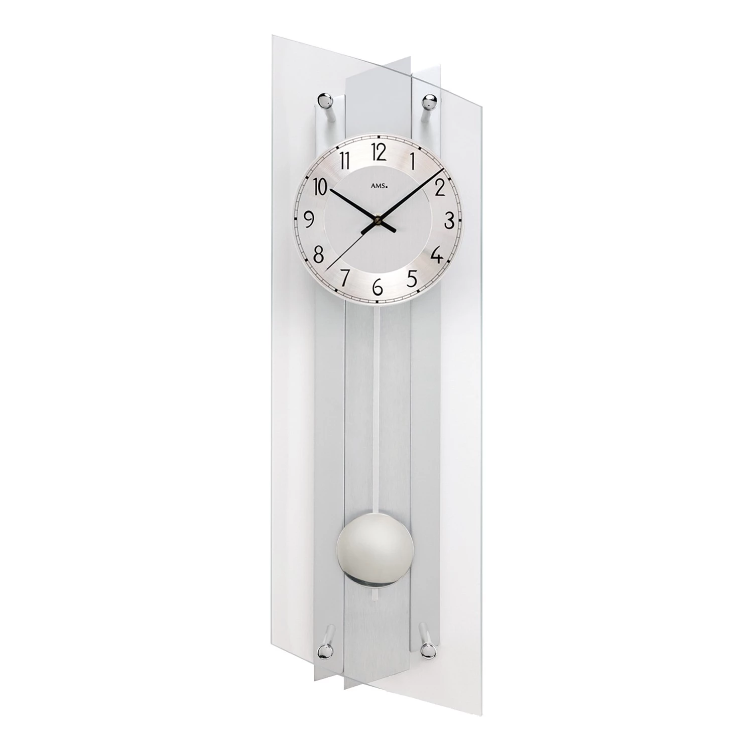 AMS Pendule Centro - Horloge - Argenté / Gris 1 AMS Pendule Centro - Horloge - Argenté / Gris