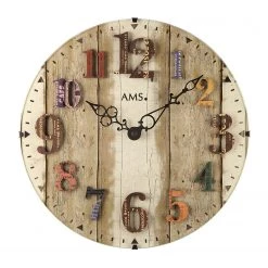 AMS Horloge murale Bulnes - Quartz - Multicolore