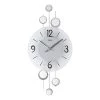 AMS Horloge murale Luki I - Quartz - Argenté
