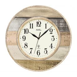 AMS Horloge murale Lepanto - Horloge - Marron / Beige