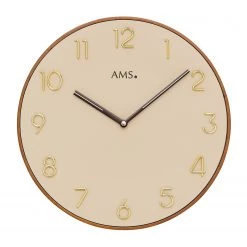 AMS Horloge murale Paqueta - Quartz - Beige