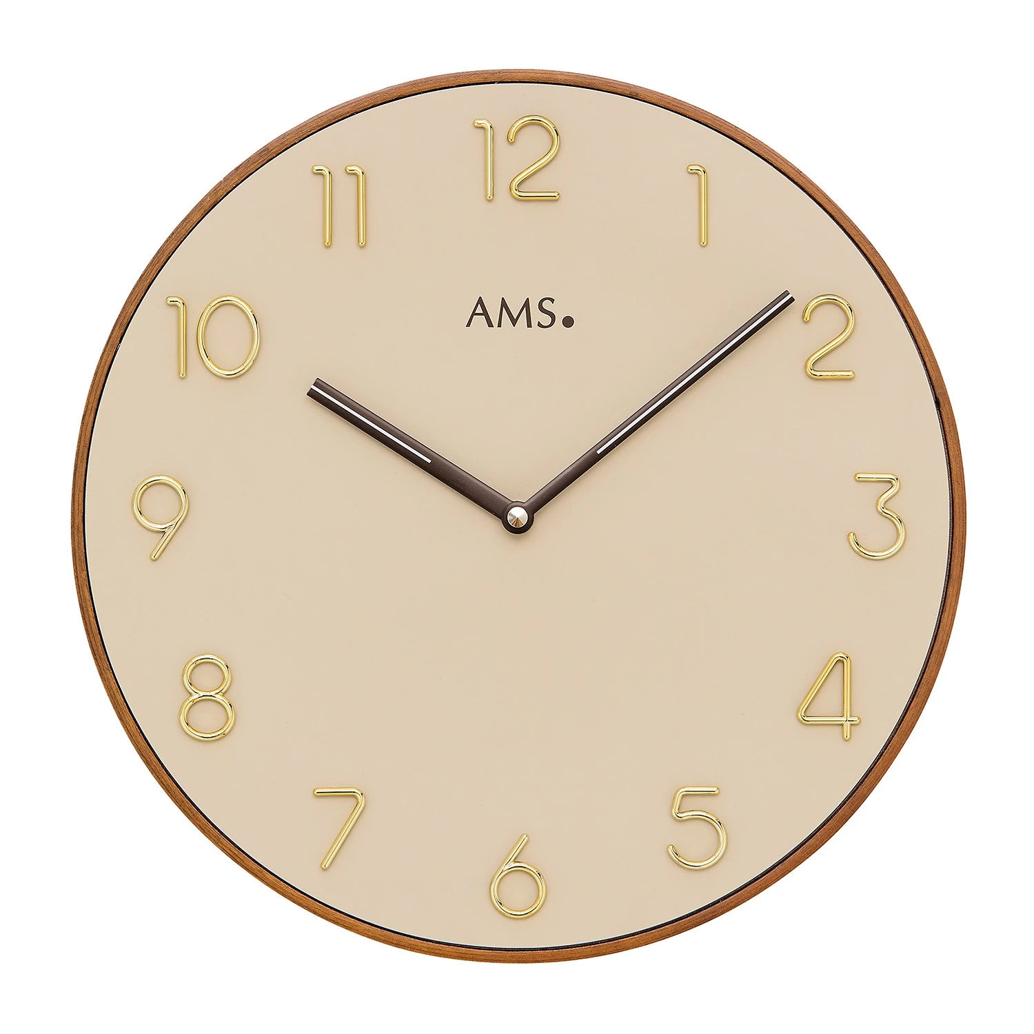 AMS Horloge murale Paqueta - Quartz - Beige 1 AMS Horloge murale Paqueta - Quartz - Beige