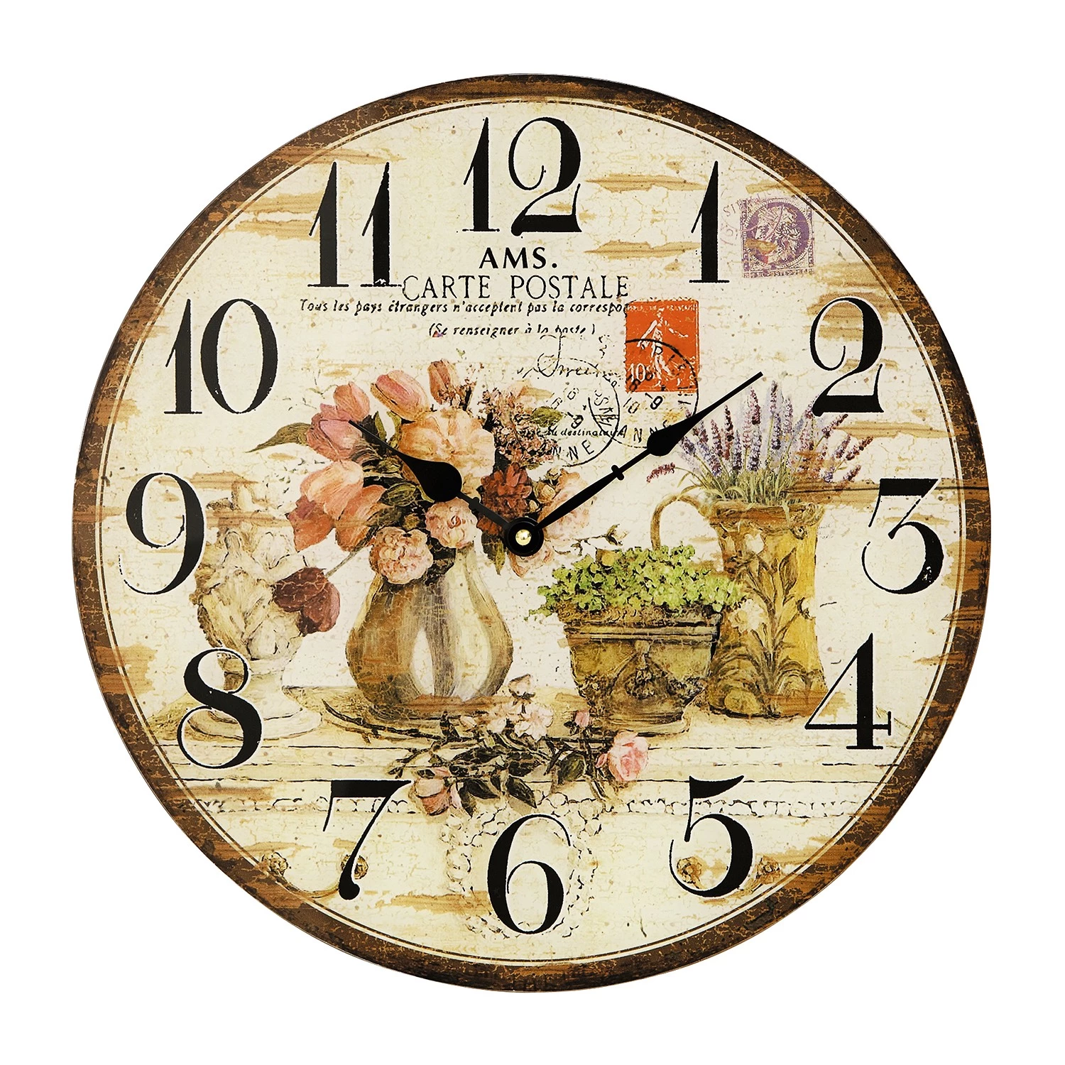 AMS Horloge murale Blumenau - Quartz - Multicolore 1 AMS Horloge murale Blumenau - Quartz - Multicolore