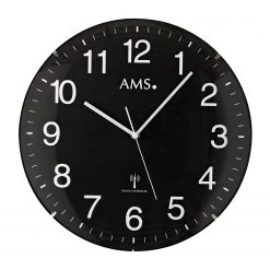 AMS Horloge murale Stege - Horloge - Noir / Blanc