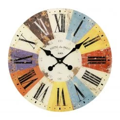 AMS Horloge murale Amparo - Quartz - Multicolore