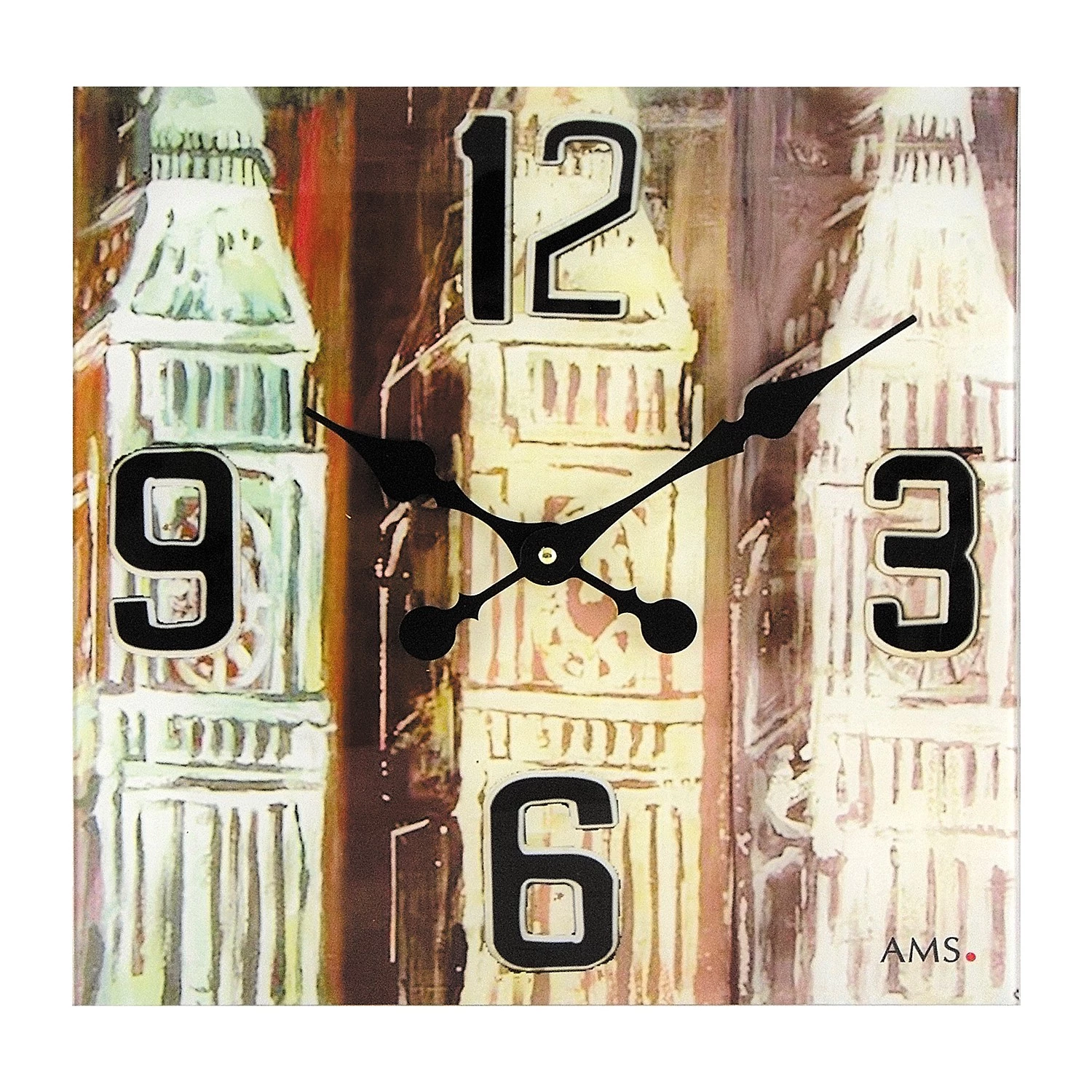 AMS Horloge murale Birri - Quartz - Multicolore 1 AMS Horloge murale Birri - Quartz - Multicolore