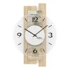 AMS Horloge murale Ebull - Verre transparent / Bois - Marron clair