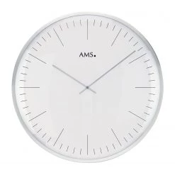 AMS Horloge murale Myponga - Quartz - Argenté