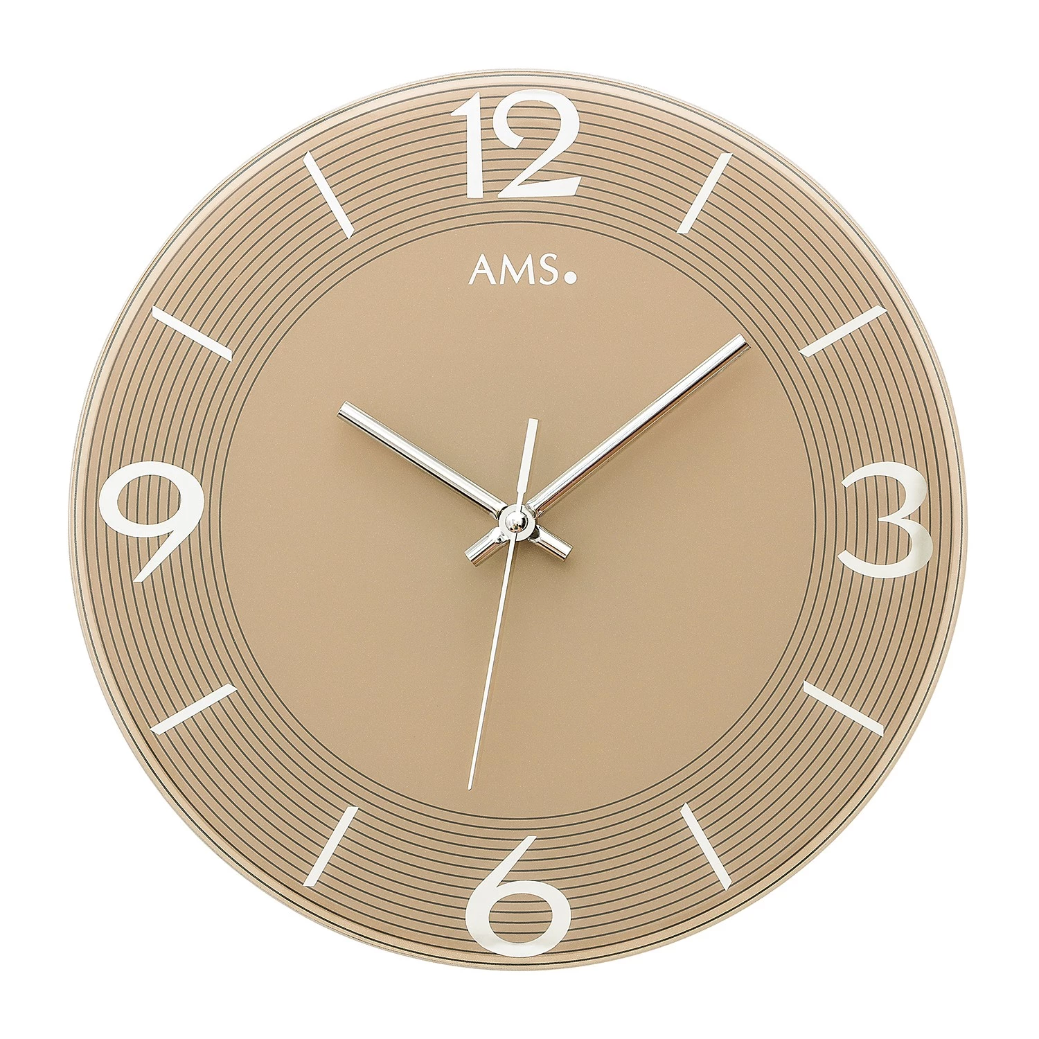 AMS Horloge murale Kettig - Quartz - Marron clair 1 AMS Horloge murale Kettig - Quartz - Marron clair