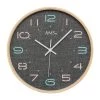 AMS Horloge murale Marica - Horloge - Gris / Marron