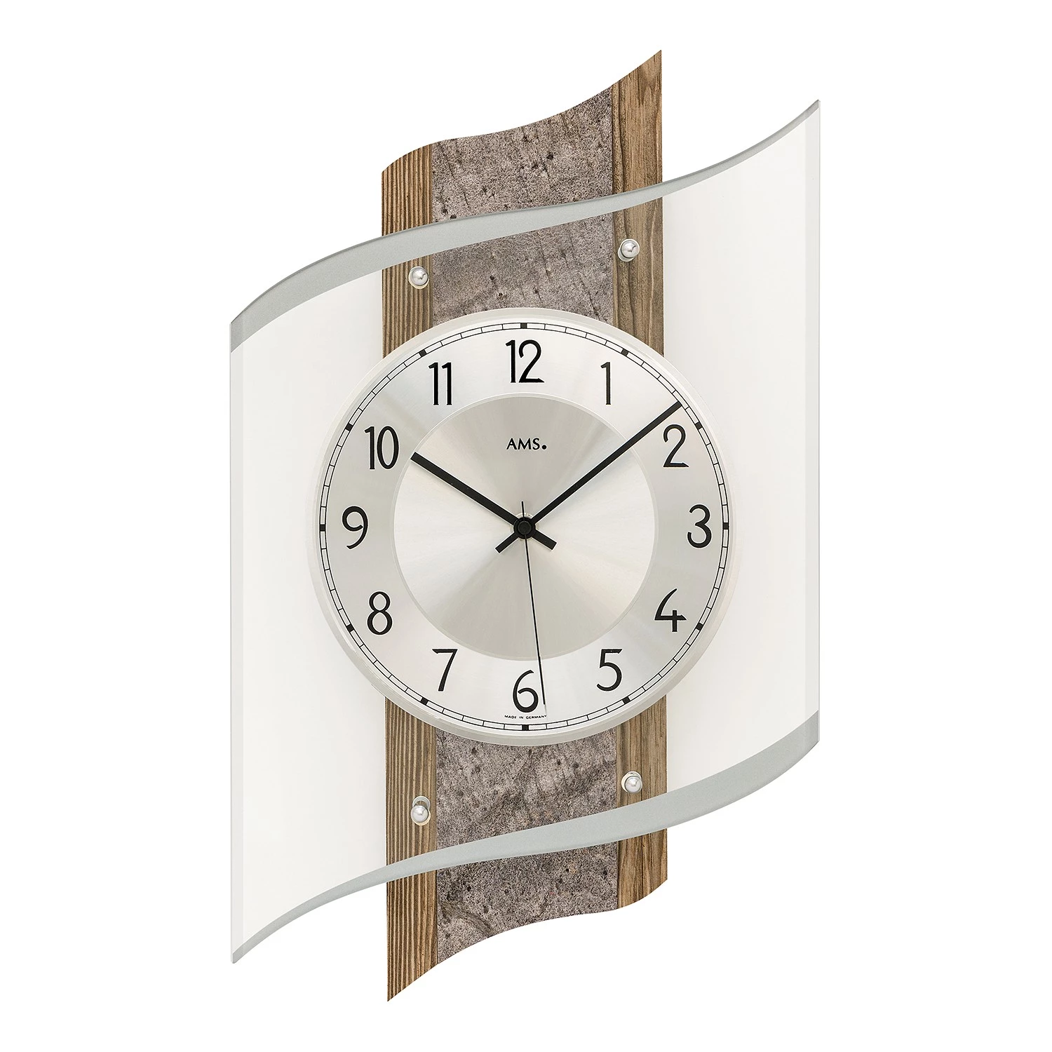 AMS Horloge murale Garcia - Horloge - Marron 1 AMS Horloge murale Garcia - Horloge - Marron