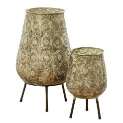 Boltze Photophores Violo I (lot de 2) - Fer