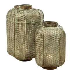 Boltze Photophores Violo II (lot de 2) - Fer