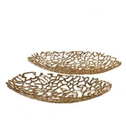 Boltze Coupes décoratives Fidan II (lot de 2) - Aluminium