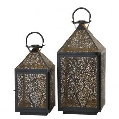 Boltze Lanternes Vana (lot de 2) - Fer