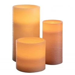 Pauleen Bougie LED Shine (lot de 3) - Cire - 3 ampoules