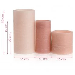 Pauleen Bougie LED Shine (lot de 3) - Cire - 3 ampoules -Pas Cher Décoration Magasin 1000192702 210430 11295600016 SKETCH DETAILS P000000001000192702 sketch