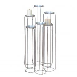 Twentyfour Bougeoir Candia - Fer - Argenté