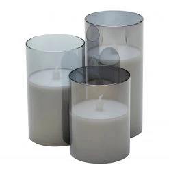 Pauleen Bougie LED Classy (lot de 3) - Verre clair - 3 ampoules -Pas Cher Décoration Magasin 1000201178 200102 14314200042 DETAILS P000000001000201178