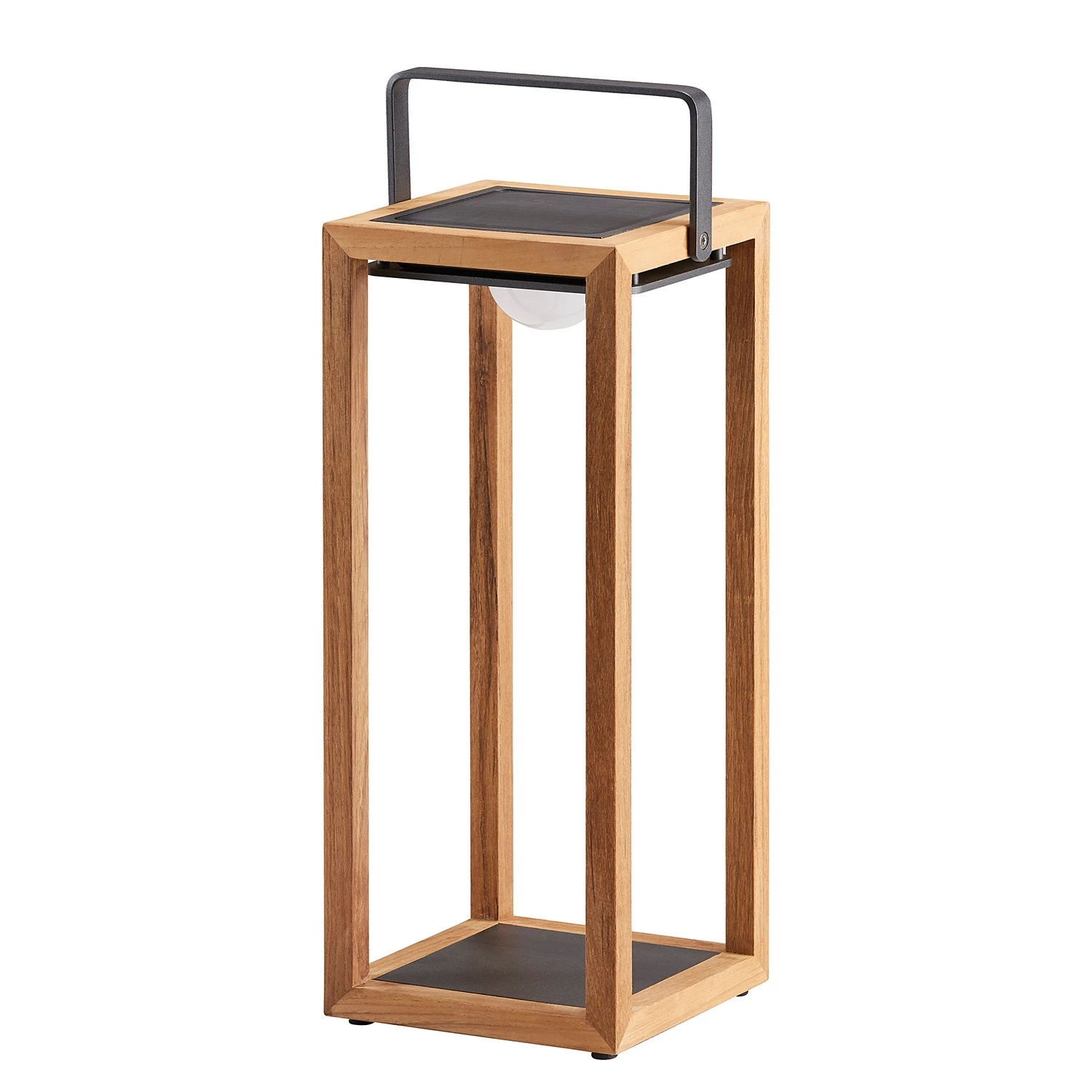 Best Freizeitmöbel Lanterne solaire Cloyd VII - Teck massif - Teck / Anthracite 1 Best Freizeitmöbel Lanterne solaire Cloyd VII - Teck massif - Teck / Anthracite