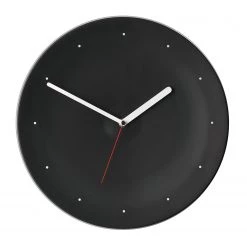 Sompex Horloge murale Warsaw - Aluminium - Noir