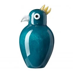 Leonardo Oiseau décoratif Gigi Laguna - Verre - Bleu pétrole