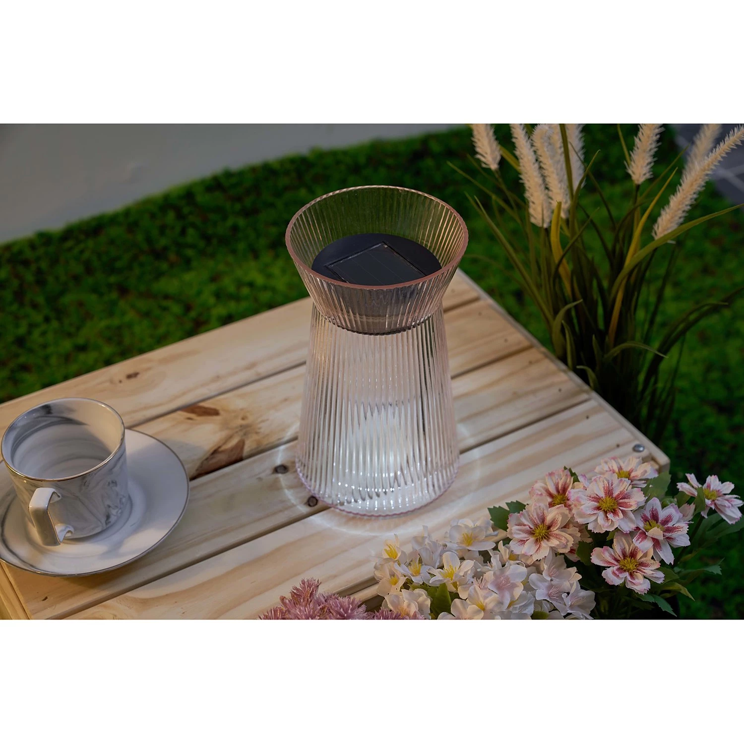 Pauleen Lanterne solaire Sunshine Passion - Verre - 1 ampoule 2 Pauleen Lanterne solaire Sunshine Passion - Verre - 1 ampoule – Image 2