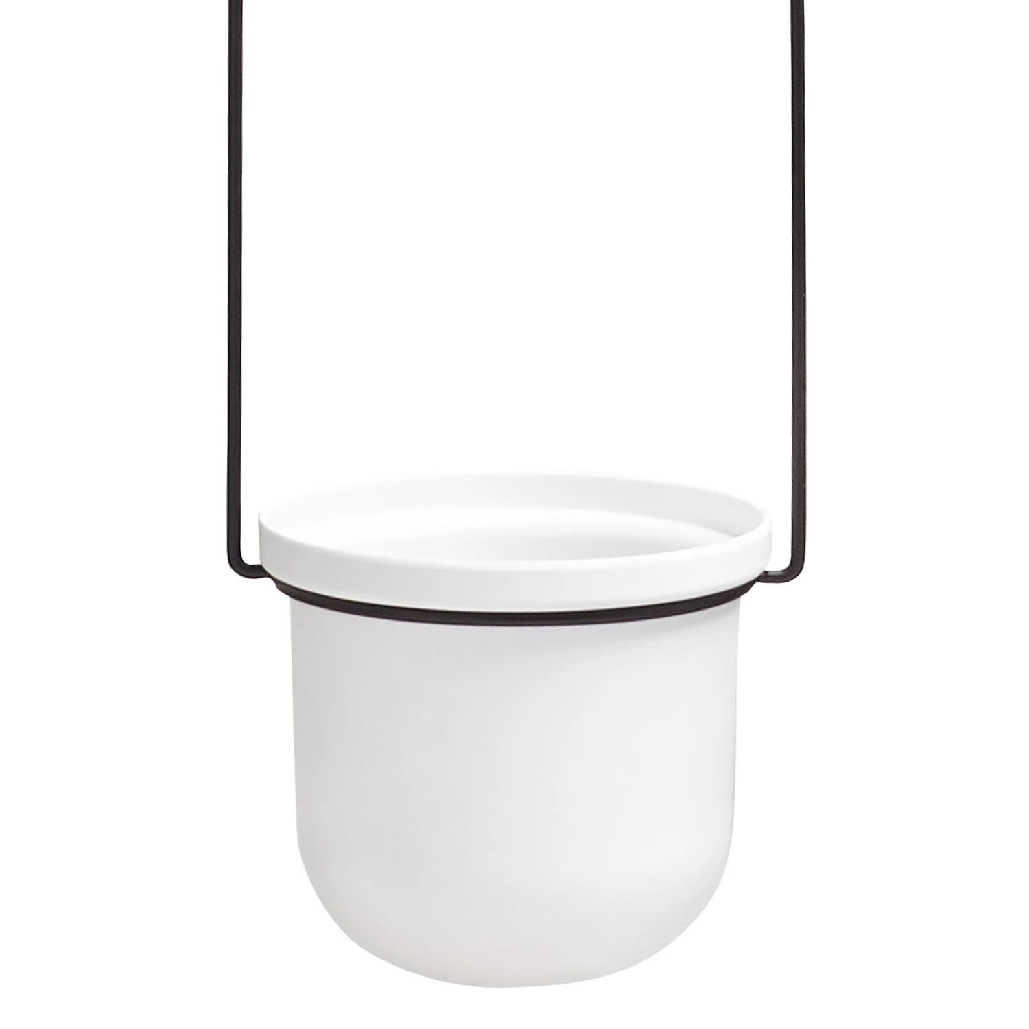 Umbra Pots de fleur suspendus Triflora - Mélamine / Fer / Fil métallique - Blanc / Noir 8 Umbra Pots de fleur suspendus Triflora - Mélamine / Fer / Fil métallique - Blanc / Noir – Image 8