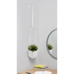Umbra Suspension plante Bolo - Fer / Coton / Céramique - Blanc -Pas Cher Décoration Magasin 1000219056 200727 17332200141 MOOD DETAILS P000000001000219056 mood