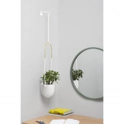 Umbra Suspension plante Bolo - Fer / Coton / Céramique - Blanc -Pas Cher Décoration Magasin 1000219056 200727 17332200143 MOOD DETAILS P000000001000219056 mood