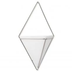 Umbra Vase mural Trigg - Blanc / Nickel 15 Umbra Vase mural Trigg - Blanc / Nickel -Pas Cher Décoration Magasin 1000220480 200817 10393600008 DETAILS P000000001000220480