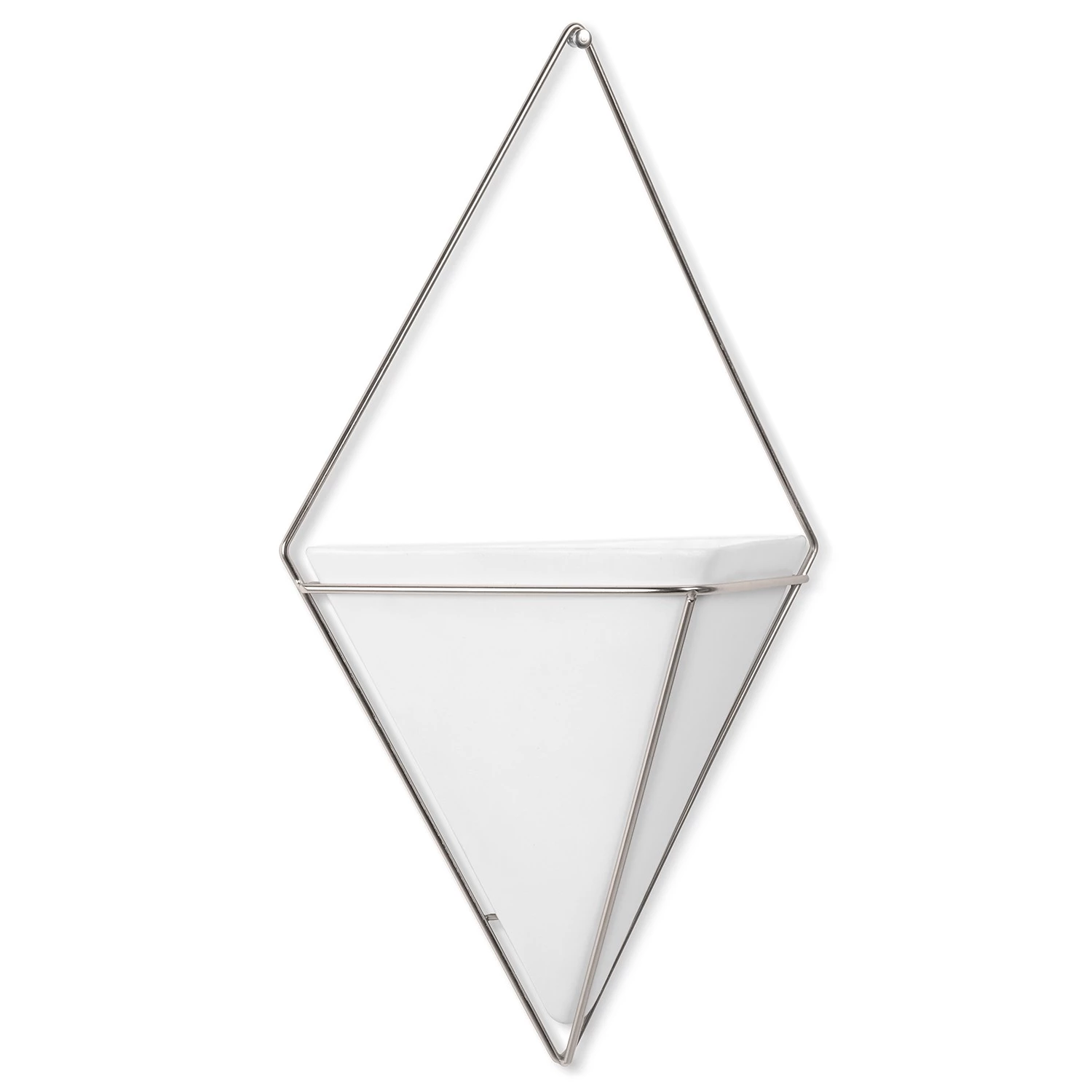 Umbra Vase mural Trigg - Blanc / Nickel 8 Umbra Vase mural Trigg - Blanc / Nickel – Image 8