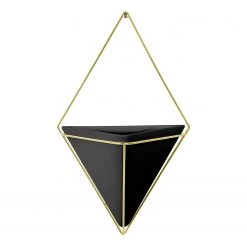 Umbra Vase mural Trigg - Noir / Laiton