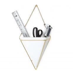 Umbra Vase mural Trigg - Blanc / Laiton 11 Umbra Vase mural Trigg - Blanc / Laiton -Pas Cher Décoration Magasin 1000220542 200817 10404800394 DETAILS P000000001000220542