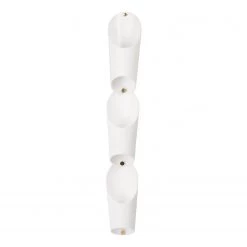 Umbra Vases muraux Floralink (lot de 3) - Polypropylène / Acier - Blanc